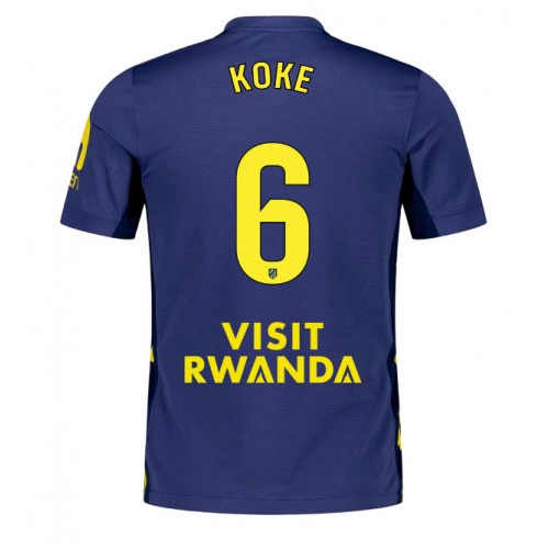 Atletico Madrid Koke #6 Replika Bortatröja 2025-26 Kortärmad Atletico Madrid Koke #6 Replika Bortatröja 2025-26 Kortärmad